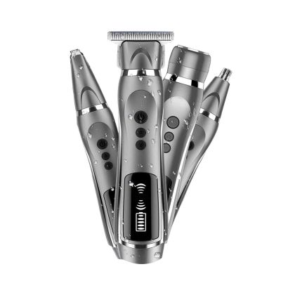 CXAPRDSH Nose Hair Trimmer, USB Rechargeable Ear and Nose Hair Trimmer for Men Professional Painless Nose Hair Remover, 4 in 1 Mens Grooming Kit with Electric Ear Hair Trimmer