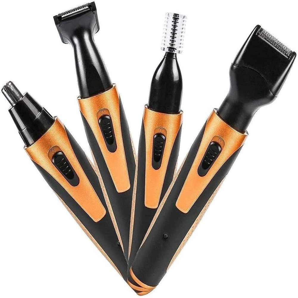 CXAPRDSH 4 in 1 Painless Eyebrow & Facial Hair Trimmer for Men & Women, Electric, bathrooms, Travel Camping