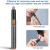 CXAPRDSH Ear and Nose Hair Trimmer Clipper for Men & Women, Multifunction USB Rechargeable Professional Eyebrow Trimmer, Smart Cleaning System Waterproof Painless Facial Hair Remover view 4