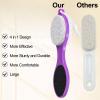 Beomeen Pumice Stone Brush for Feet 4 in 1, Foot File Callus Remover, Foot Rasp and Sand Paper Pedicure Tools with Handle, Shower Foot Scrubber, Soft Smooth Feet for Home Foot Care,2 Pack view 3