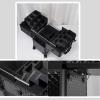 KJLYLPP Rolling Makeup Case Professional Makeup Train Case Makeup Artist Travel Organizer Trolley Case, Aluminium Make Up Case, Embroidery Case Manicure Case view 4