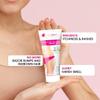 ever.teen NATURAL Hair Removal Cream with Chamomile for Bikini Line & Underarms in Women and Girls | No Harsh Smell, No Skin Darkening, No Rashes | 2 Packs 50 g Each with Spatula and Coin Tissues view 2