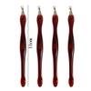 10Pcs Stainless Steel Cuticle Pusher Nail Art Peeling Fork, Dead Skin Fork Nail Clipper Pedicure Tools Trimmer view 3