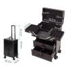 KJLYLPP Rolling Makeup Case Professional Makeup Train Case Makeup Artist Travel Organizer,Beauty Makeup Train Case Travel Trolley Cosmetic Bag Cosmetic Case with Drawers (Purple) view 4