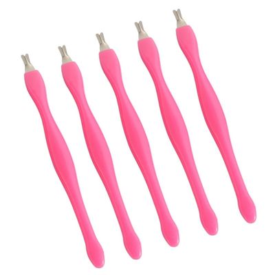 10Pcs Stainless Steel Cuticle Pusher Nail Art Peeling Fork, Dead Skin Fork Nail Clipper Pedicure Tools Trimmer
