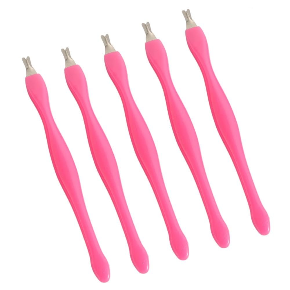 10Pcs Stainless Steel Cuticle Pusher Nail Art Peeling Fork, Dead Skin Fork Nail Clipper Pedicure Tools Trimmer