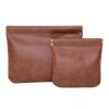 JWSWEIGDV Shrapnel dark pattern automatic closing storage portable change earphone data cable PU leather waterproof mini cosmetic bag view 3