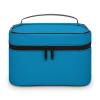 Ocean Blue (Solid Color) Makeup Bag, Portable Travel Cosmetic Case Zipper Toiletry Bag for Women Girls view 1