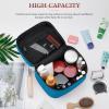 Ocean Blue (Solid Color) Makeup Bag, Portable Travel Cosmetic Case Zipper Toiletry Bag for Women Girls view 4