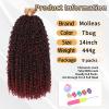 Molleas Passion Twist Hair 14inch,9pack Boho Passion Twist Crochet Hair,Pre Looped With Curly Ends for Bohemian Water Wave Braiding Hair(Tbug) view 2