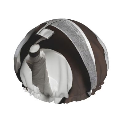 Japan Samurai Sword Printed Double Layer Lined Shower Cap,Shower Caps For Women Reusable