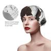 Japan Samurai Sword Printed Double Layer Lined Shower Cap,Shower Caps For Women Reusable view 3