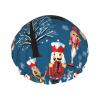 Women'S Nutcracker Ballet Xmas Dance Printed Double Layer Lined Shower Cap,Shower Caps For Women Reusable view 1