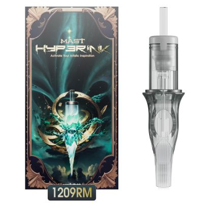 Mast Hyperink Tattoo Needles Cartridges Pro Round Magnum 1209RM Larger Ink Storage for Tattoo Artists