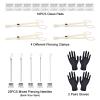 Piercing Kit - 43Pcs Autdor Professional Piercing Kit Includes 25Pcs Mixed 12G 14G 16G 18G 20G Ear Nose Piercing 4Pcs Disposable Piercing Clamps Forceps 10Pcs Clean Tools 4Pcs Gloves for Piercing Supplies view 2