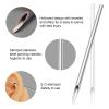 Piercing Kit - 43Pcs Autdor Professional Piercing Kit Includes 25Pcs Mixed 12G 14G 16G 18G 20G Ear Nose Piercing 4Pcs Disposable Piercing Clamps Forceps 10Pcs Clean Tools 4Pcs Gloves for Piercing Supplies view 3