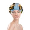 A Pack Of Lions Printed Double Layer Lined Shower Cap,Shower Caps For Women Reusable view 2