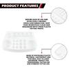 24Pcs Tattoo Ink Cup Tray-Disposable Plastic Pigment Trays Stand for Eyebrow Tattoo Ink Tattoo Ink Cups Holder Supplies Kits view 3