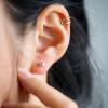 100 Pcs Silicone Piercing Discs Pad Non Pull Piercing Discs for Piercing Bump Clear Earrings Backs, Plastic Disc Pads Stabilize Earlobe Support Patches, Earrings Earlobe Support Patches(3+5+7+9mm) view 4
