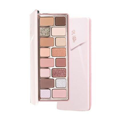 ChongTai 1PC Qianyan 16/24 Colors Eyeshadow Palette, QianYan Eyeshadow Multichrome Shimmer Matte Facial Highlighter Eyeshadow Palette (PianAi, 16 Colors)