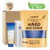 Hard Wax Beads, Coarse Hair Formula Wax Beans for Hair Removal Sensitive Skin, For Body, Facial, Brazilian Bikini, Legs at Home Wax Refill for Women Men,1.1 lb & 30g Care Cream & 12 Applicator Sticks view 2