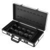 Emmliy Beauty Salon Barber Case, Professional Barber Hard Carrying Case Storage Box, Barber Tool Organizer for Clippers Trimmers Shears Scissors, 2 Combination Locks (White+Black) view 1