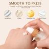 120ML/4OZ Empty Refillable Transparent Frosted Glass Lotion Pump Bottle with Bamboo Pump Soap Dispensers Toiletries Storage Containers for Shampoo Essential Oils Shower Gel view 4