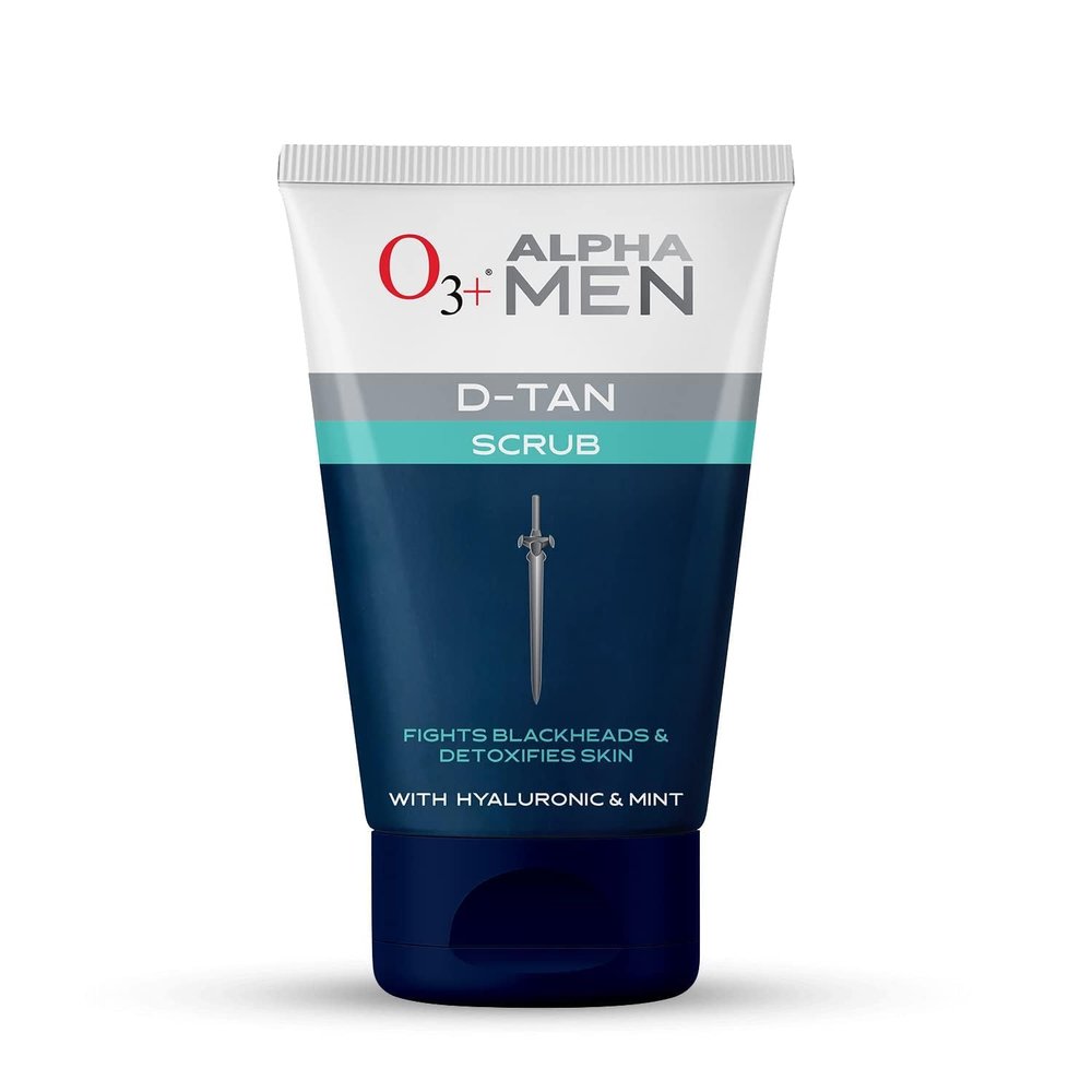 Generic LF ALPHA MEN Acno D-TAN Scrub With Hyaluronic & Mint 50g - Detan Scrub for TAN removal | Fights Blackheads & Detoxifies Skin