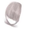 KUYYFDS Clip In Bangs for Women, 9.8" Natural Silver Grey Air Bangs Hair Clip With Invisible Net - Breathable, Curlable, Cuttable, Washable view 4