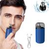 SKYAMBITION Portable Nose Hair Trimmer,Portable Nose Hair Trimmer for Men,USB Rechargeable Portable Nose Hair Trimmer, Nose and Ear Trimmer for Men, Electric Nose Hair Trimmer (Blue) view 1