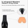 opdooke Electric Body Hair Trimmer for Men,Cordless Waterproof Body Razor 120 Mins Long Lasting,V-Shaped Lightweight Portable Pubic Hair Trimmer for Ball/Groin Pubic Sensitive Area view 3