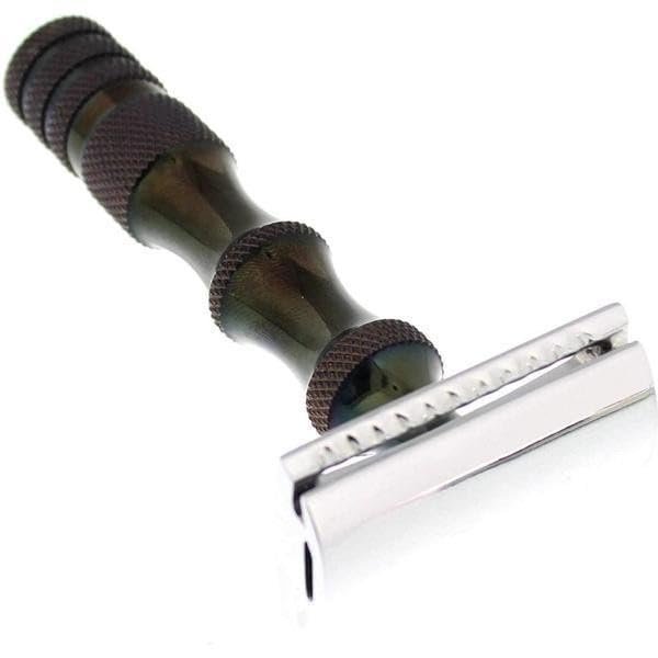 West Coast Shaving Black Titanium Collection Razor, 84BT (Closed Comb)
