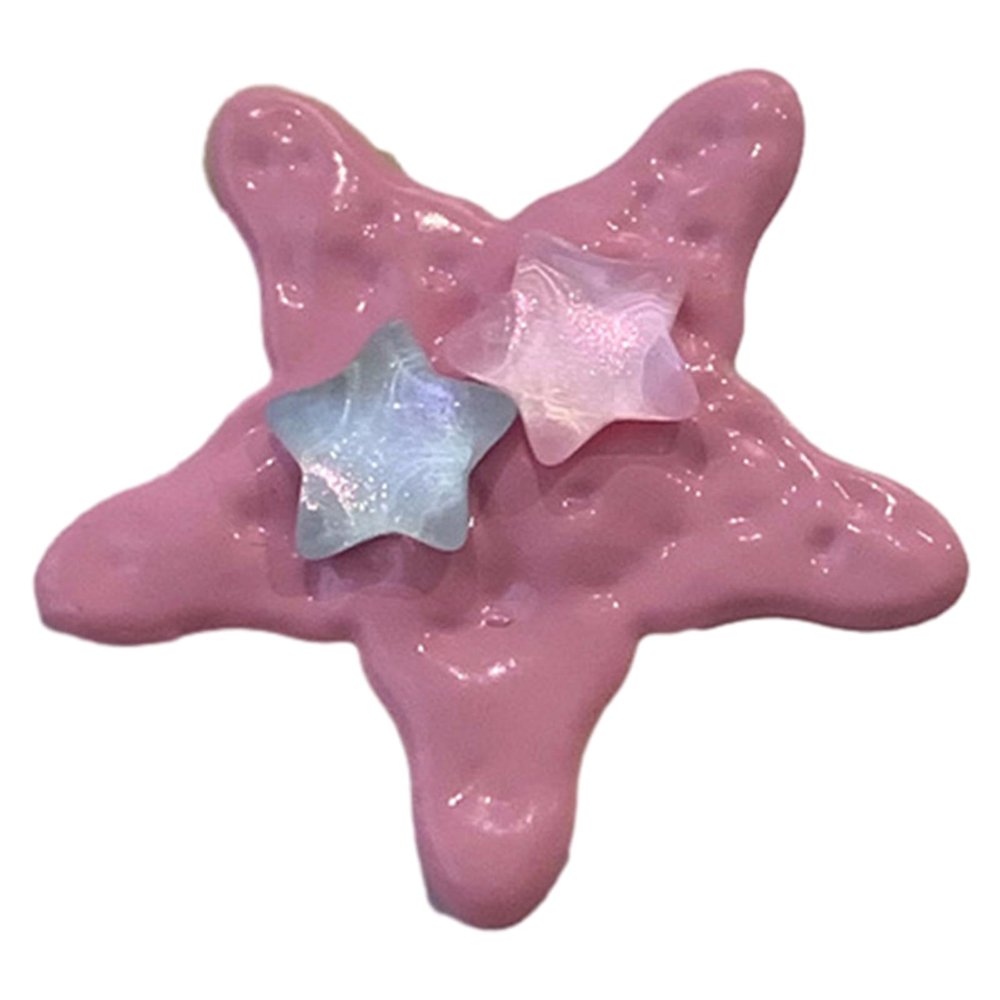 Delicate Jelly Star Barrettes Clip Harajuku Hairpin Sweet Girls Hair Harajuku Lady Shimmering Star