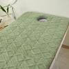 LDLCYCN Sponge Massage Bed Pad with Face Hole Thicken Spa Massage Table Pad with Elastic Band Non-Slip Lash Bed Cushion Massage Table Topper Square Round Trapezoidal Head,Green(s)3cm,80 * 190cm(N) view 1