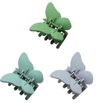 Matte Hair Claw Clips Large Hair Jaw Clamps Hair Catch With Barrettes Hairpin For Girls
