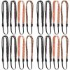 Lurrose 16 pcs Bohemian Hippie Adjustable Elastic Double Stranded Braided Leather Headbands Stranded Boho Accessories for Women view 1
