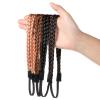 Lurrose 16 pcs Bohemian Hippie Adjustable Elastic Double Stranded Braided Leather Headbands Stranded Boho Accessories for Women view 3