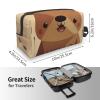 RLDOBOFE Toiletry Bag for Women Men Dopp Kit Travel Makeup Bag Make Up Organizers Cosmetic Bag Hello Written on the Bear Hanging Toiletry Bag Shaving Bag with Large Capacity for Travel view 4