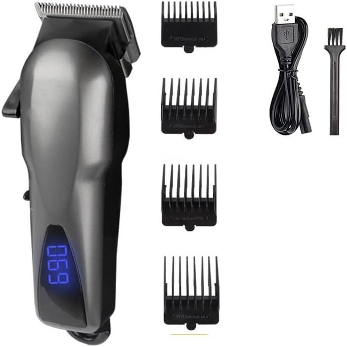 CXAPRDSH Hair Clippers for Men, Men's Electric Hair Clipper Rechargeable Hair Clipper Cordless Electric Beard Trimmer Hair Cutting Machine Clipper
