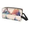 RLDOBOFE Toiletry Bag for Women Men Dopp Kit Travel Makeup Bag Make Up Organizers Cosmetic Bag Several Different Mountains Hanging Toiletry Bag Shaving Bag with Large Capacity for Travel view 2