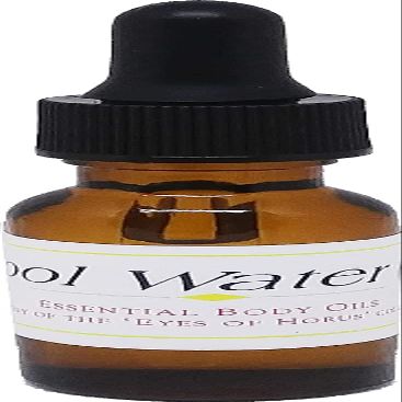 TCEShop Cool Water - Type D For Men Scented Body Oil Fragrance [Glass Dropper Top - Light Gold - 1/2 oz.] - ID#36244