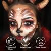 BOBISUKA Brown Face Body Paint, Water Based Face Painting for Art Theater Halloween Party Cosplay Clown SFX Makeup for Women Adults, Non-Toxic Washable view 3
