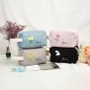 Personalized Cosmetic Bag - Costom Name & Birth Flower Travel Makeup Bag Pouch Gift Ideal for Women Bride Friend Mom Wedding Birthday (brown) view 2