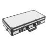 Barber Carrying Case, Stylist Tool Box Professional Salon Hair Cutting Grooming Kit Storage Organizer with Adjustable Shoulder Strap for Clippers, Scissors, Barber Supplies (White+Black) view 1