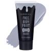 BOBISUKA Grey Face Body Paint, Water Based Face Painting for Art Theater Halloween Party Cosplay Clown SFX Makeup for Women Adults, Non-Toxic Washable view 1