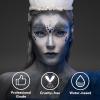 BOBISUKA Grey Face Body Paint, Water Based Face Painting for Art Theater Halloween Party Cosplay Clown SFX Makeup for Women Adults, Non-Toxic Washable view 3