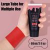 BOBISUKA Red Face Body Paint, Water Based Face Painting for Art Theater Halloween Party Cosplay Clown SFX Makeup for Women Adults, Non-Toxic Washable view 2