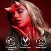 BOBISUKA Red Face Body Paint, Water Based Face Painting for Art Theater Halloween Party Cosplay Clown SFX Makeup for Women Adults, Non-Toxic Washable view 3
