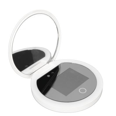 Sunscreen Test Mirror, Camera for Sunscreen Test with Light 2X Magnification Travel Makeup 3.5in Pocket for Skin