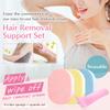 Hair Removal Aid Kit: 3 Body Sponges & Depilatory Cream Spatula - Gentle on Skin, 100% PVA Material, for Men & Women view 2